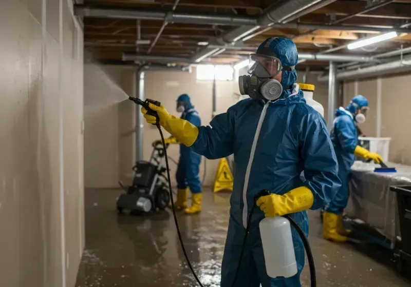 Basement Sanitization and Antimicrobial Treatment process in Niles, OH